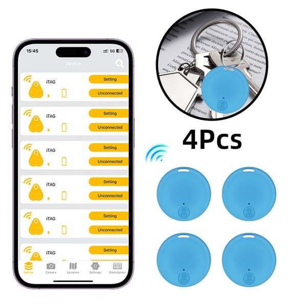 Anti-tapps-enhet Smart alarmposisjonering 5.0 Bluetooth Lyseblå