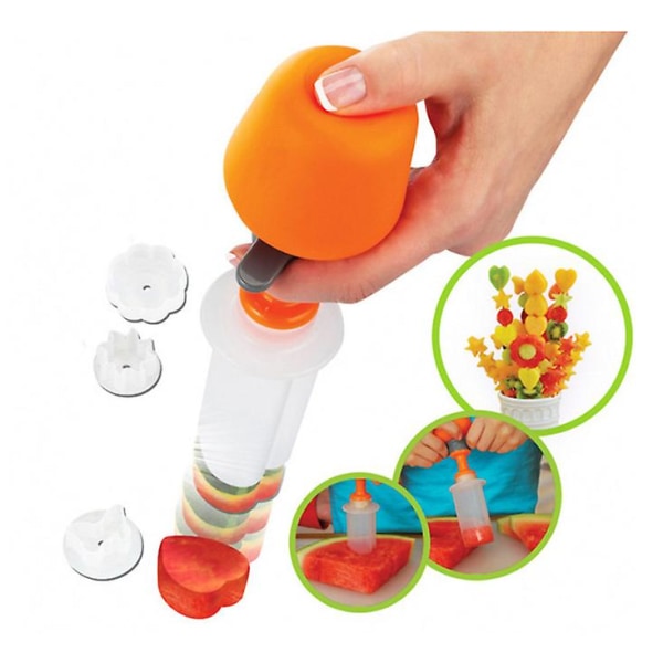 PUSH POP og EAT Frugt Grøntsager Udskæringsværktøj Salat Form Cutter Køkken Slicer