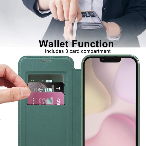 Etui for iPhone 16E / SE4 2025 Kompatibel med MagSafe (Grønn)