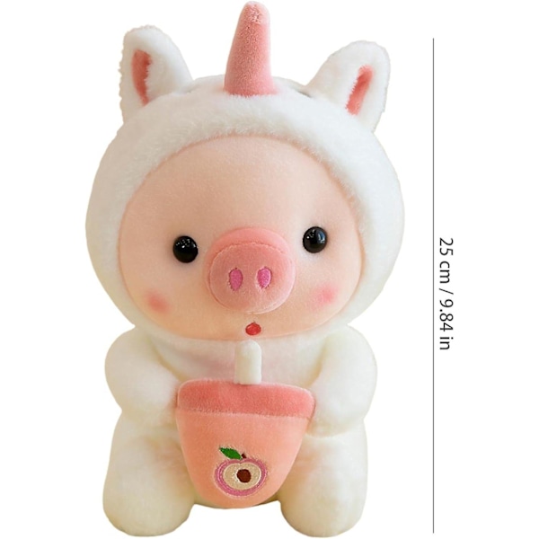 Big Plushie - Lättviktsdjur från grismjölk te fyllda djur - Lively Expression Pig Milk Tea Gosedjur