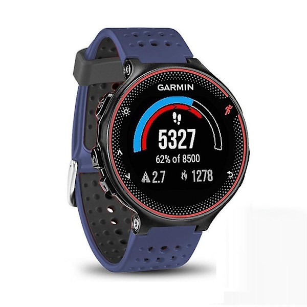 To-farget armbånd til Garmin Forerunner 235 Blue Black