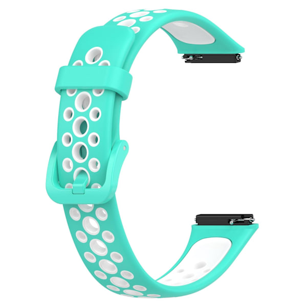 Åndbar silikoneurrem til Huawei Band 7 / 7 NFC Cyan White