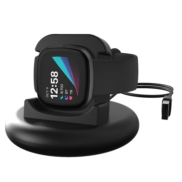 USB kabel Laddningsdocka för Fitbit Versa 3 Sense Portable Charger Station Base Adapter