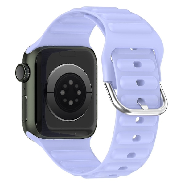 Handledsrem för Apple Watch Ultra 49mm/SE/SE (2022) 44mm/Series 8/7 45mm/6/5/4 44mm/3/2/1 42mm Wave Purple, Purple M Apple Watch Ultra 49mm