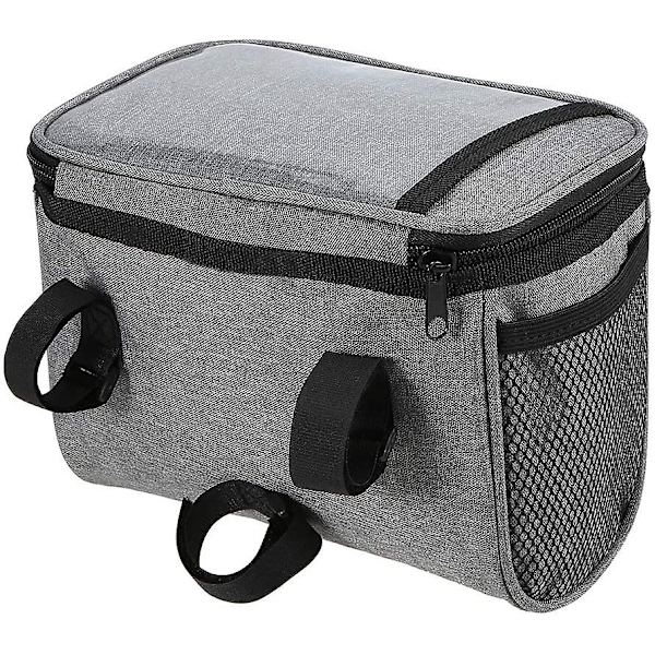 Cykelstyrtaske Isoleret frontlomme Mtb-styrtaske Gray