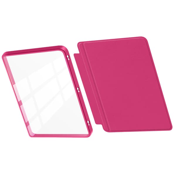 Etui - Til 7 tommer Kindle Paperwhite 12. generation 2024, Auto Sleep Wake, Split Etui (Rosa Rød)