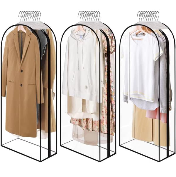 60\" Klädväskor med smidig sidodragkedja (3-pack)