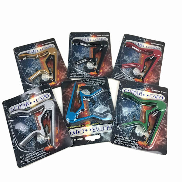 Guitar Capo til akustisk klassisk elektrisk guitar Aluminiumslegering Tuning Clamp Guitartilbehør Capotraste Guitarra red