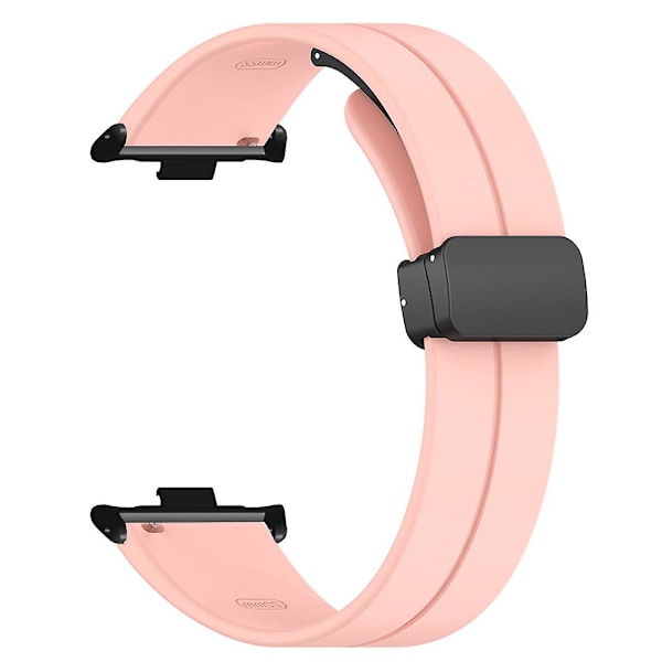 Silikone urrem til Xiaomi Smart Band 8 Pro, med magnetisk foldelås Pink