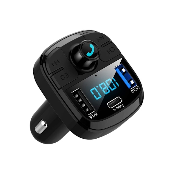 Bluetooth Bil FM-sender Trådløs Bluetooth 5.0 Bilradioadapter Bilsett