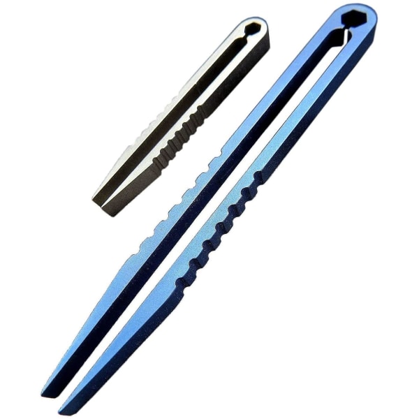2-delt minipincet Titanium Bærbar Titanium Alloy Edc pincet