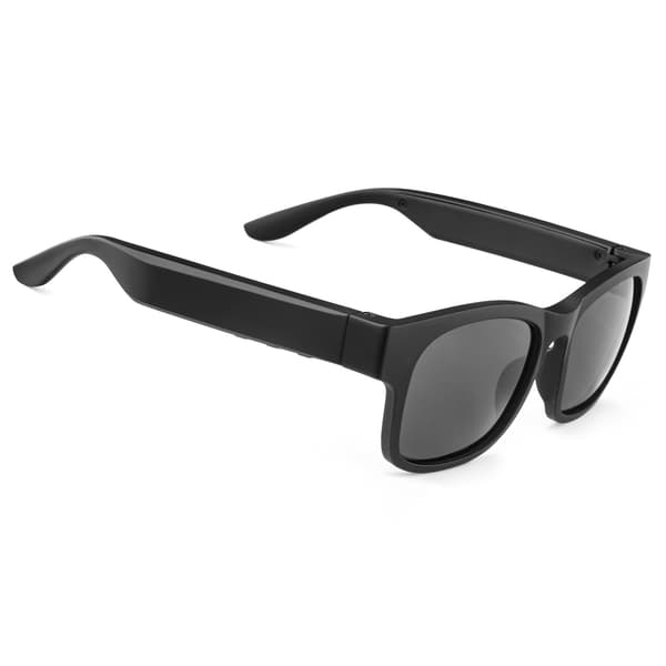 Smarta Glasögon A12 Pro, Bluetooth Öppna Hörlurar, Polariserade Solglasögon (Svart)
