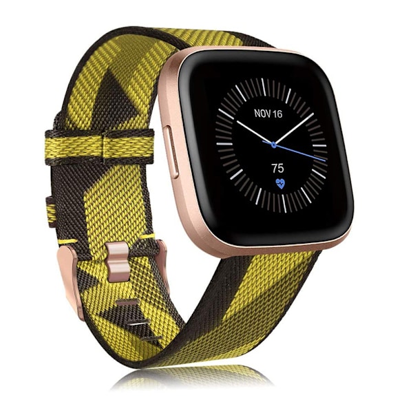 Passer Fitbit Versa 2 klokke Kvinner Menn, Vevd Nylon Hurtig