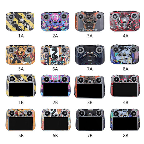Pvc-klistremerker for Mini 3 Pro-skjerm Fjernkontrollklistremerke Riperesistent Bundle 2 Screen control