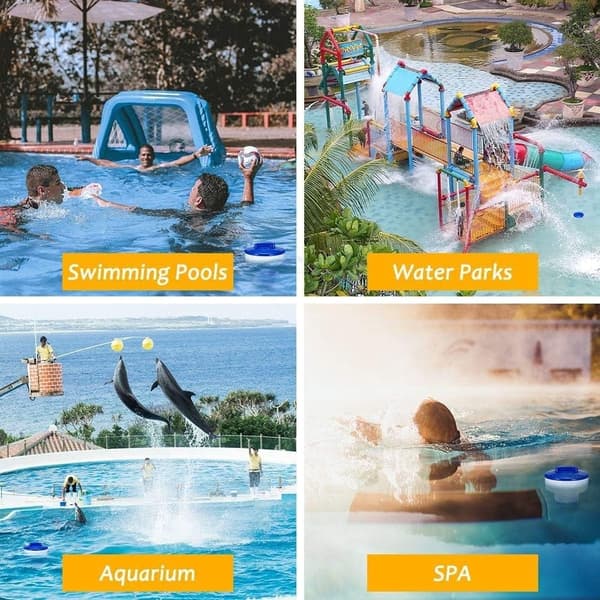 2 st flytande klordispenser för pool
