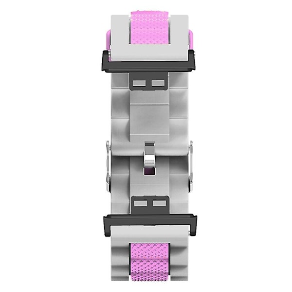 Dual Color Wave Design Silikon Armband Rem för Huawei Watch Fit / Watch Fit Special Edition Grey Pink