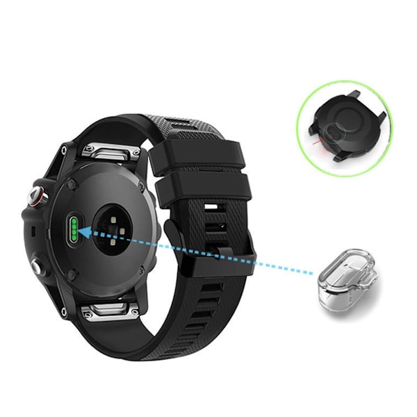 Cap Silikondammplugg för Forerunner245 935 945 Vivoactive 3 4 Transparent