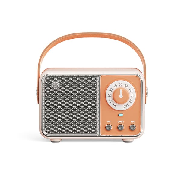 Vintage Bluetooth-høyttaler (oransje)