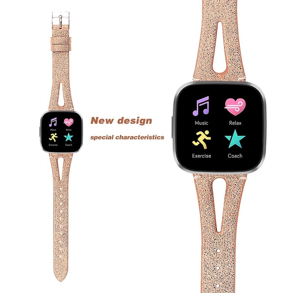 Til Fitbit Versa 2 Rem Til Fitbit Versa 2 Champagne Gold