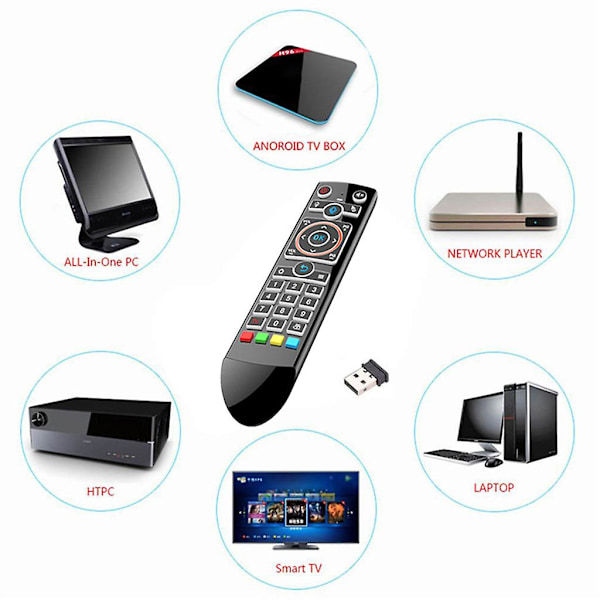 For Smart Voice Remote Control Air Mouse til Tox1 Android Tv Box Vs G20s Pro Backlit version