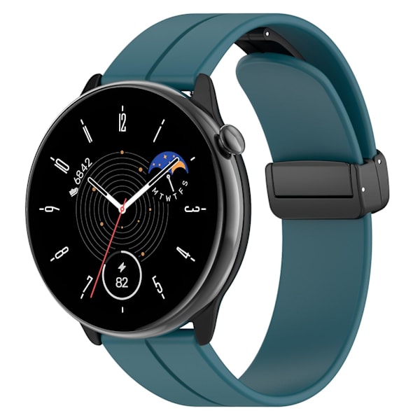 Fold Clasp Silikone Rem til Amazfit GTR Mini Navy Green