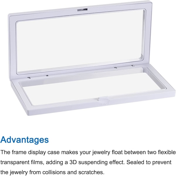 Flytande Ram Displayställ 3D-Box white