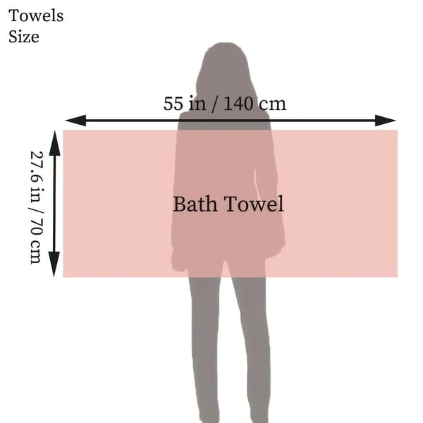 Bomullshandduk Tjocka Badlakan - 2-pack (Ljusgrön), 27 x 55 tum