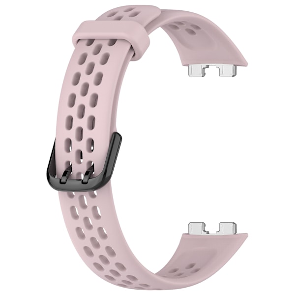 For Huawei Band 8 Pustende Silikon Smartklokke Rem Komfortabel Bruk Håndleddsbånd Pink