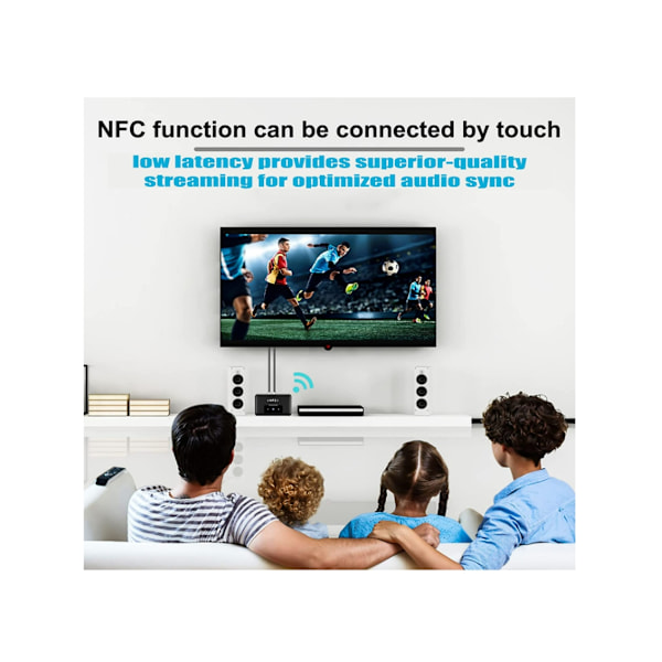 Bluetooth Transmitter til TV, Bluetooth Receiver, Bluetooth 5.0 Adapter med 3.5mm RCA USB Afspilning, D Adapter,
