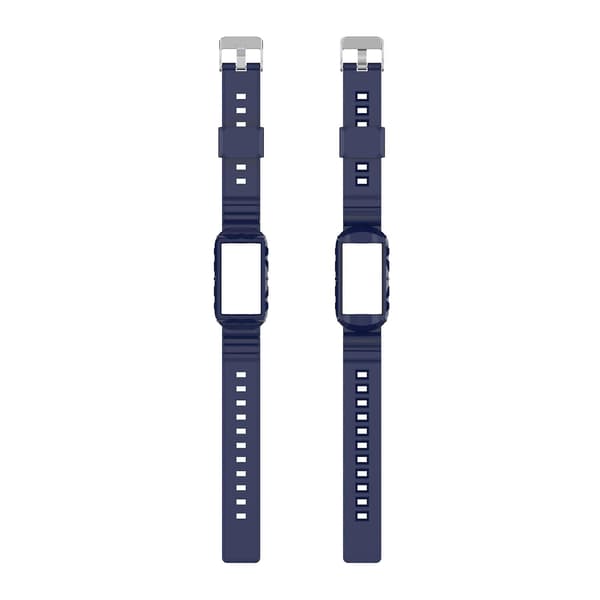 Silikone One Body Armor Watch Band til Fitbit Charge 4 SE Navy Blue