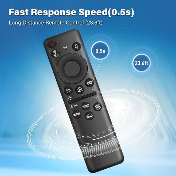 Solcellsdriven röstfjärrkontroll för Samsung TV (Bn59-01432A Bn59-01455A)