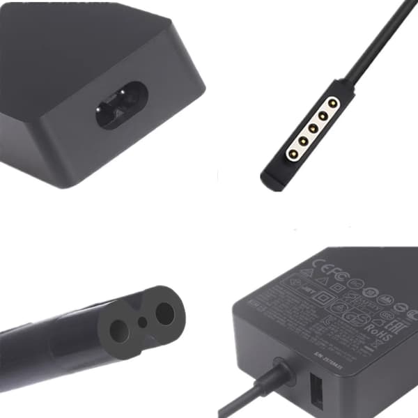 Laddare - 48W 12V 3.6A För Microsoft Surface Pro1 Pro2 Rt1 2, Laddare 5V 1A