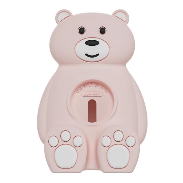 Cartoon Bear Laddningsstation för iOS Watch SE 1 2 3 4 5 6 7 Smartklockor Pink
