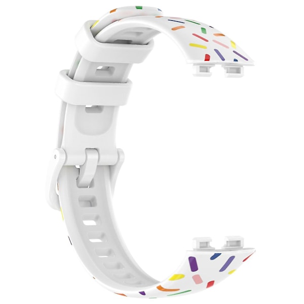 Huawei Band 8:lle suunniteltu silikoniranneke White, White G Huawei Band 8