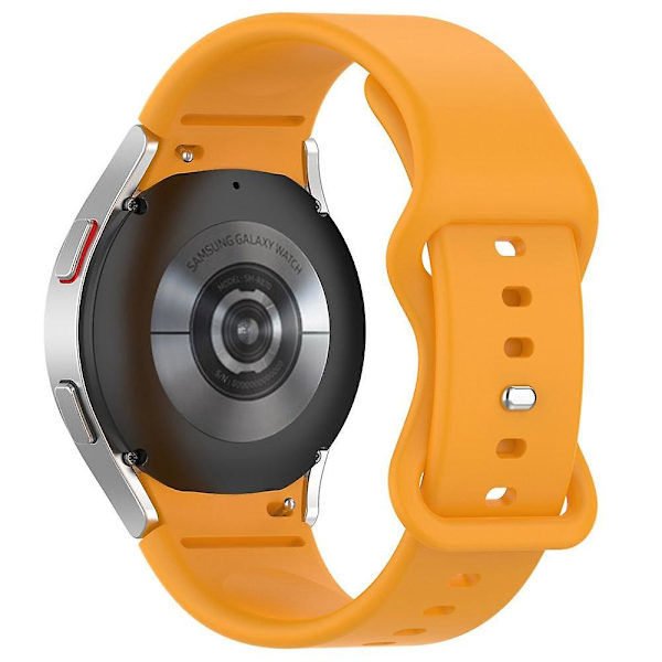Samsung Galaxy Watch 4/Watch 4 Classic -rannekke 20 mm, rannekoru perhoslu soljella Yellow, Yellow F Samsung Galaxy Watch4
