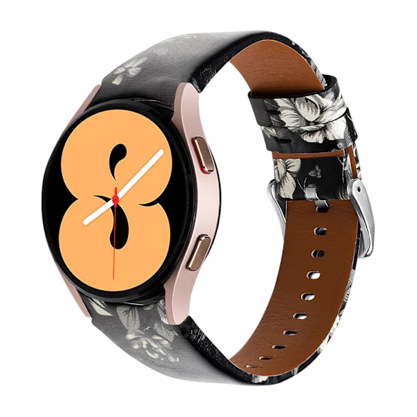 Armband Läderbälte Svettsäkert för -Galaxy Watch 4 Smartwatch Armband Gray