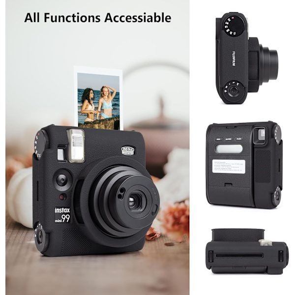 Fodral - För Instax Mini 99 Instant Camera, Silikonskydd (Brun)