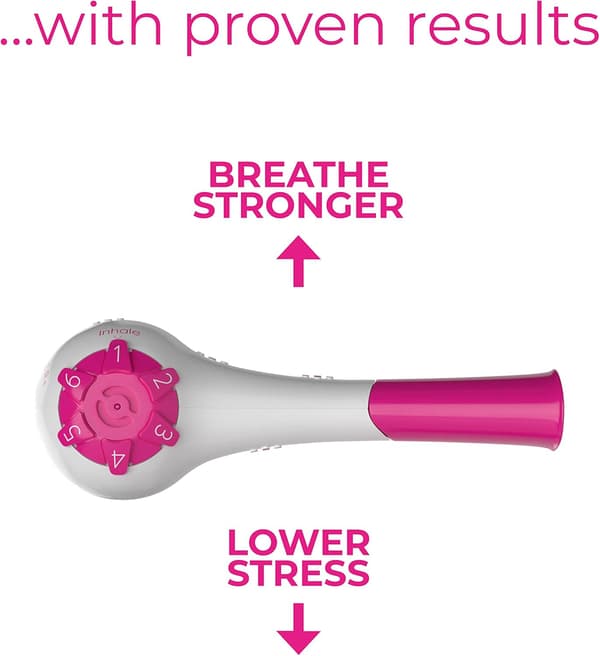 Inspiratorisk ekspiratorisk træner (pink)