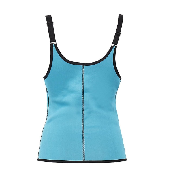 3 klip&1 lynlås 6 stålbenet taljetræner korset Sport træning Body Shaper Mavekontrol XL blue