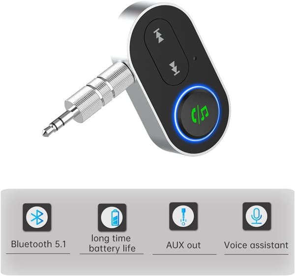 Bluetooth 5.1 -vastaanotinsovitin, handsfree-puhelut