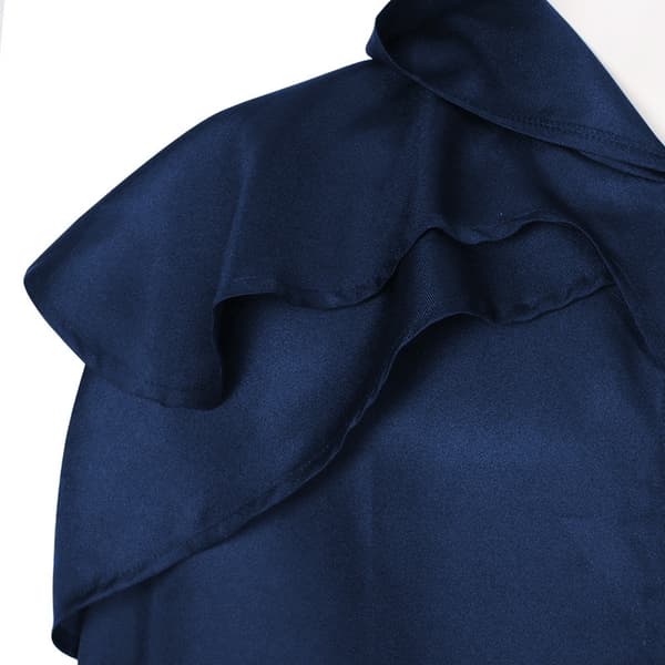Hettekåpe Kappe Solid Lang Kappe Roll Cosplay Blue 4XL