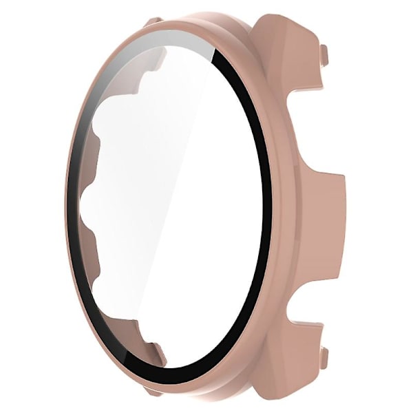 Skärmskydd för Forerunner965 Case Cover+ Härdat glasfilm Onepiece Shell Pink