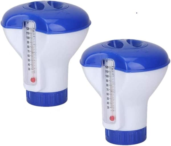 2 stk flytende klordispenser for basseng