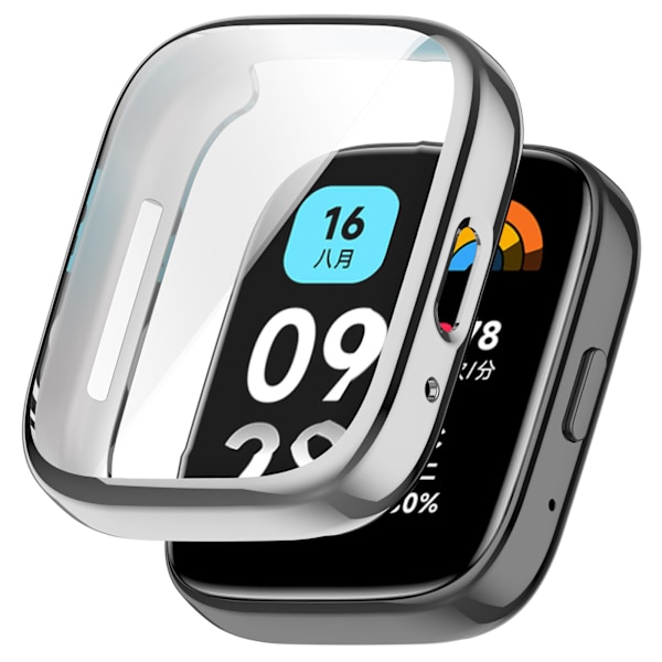 Sopii Redmi Watch 3 Lite/ Active -suojakuorelle Silver