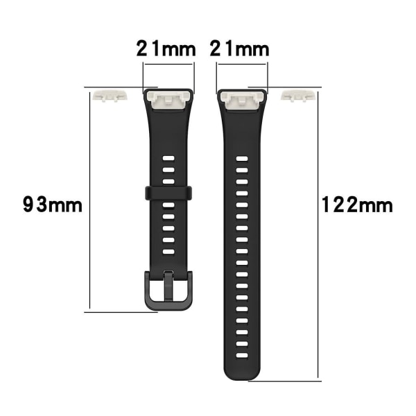Wear Resist Armbandsrem Bälte Svettsäker For Honor Band 6 Smartwatch Armband White