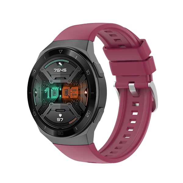 Høj kvalitet silikone urrem til Huawei Watch GT 2e Wine red E Huawei Watch GT 2e