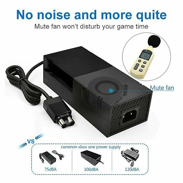 Strømforsyning AC-adapterkabel mursten passer til Microsoft Xbox One-konsol