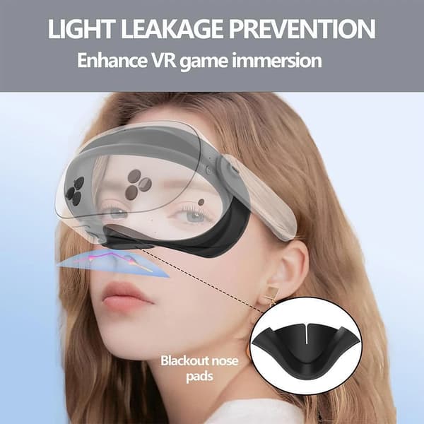 Anti-svettkudde för Meta Quest 3S VR-glasögon (grå)