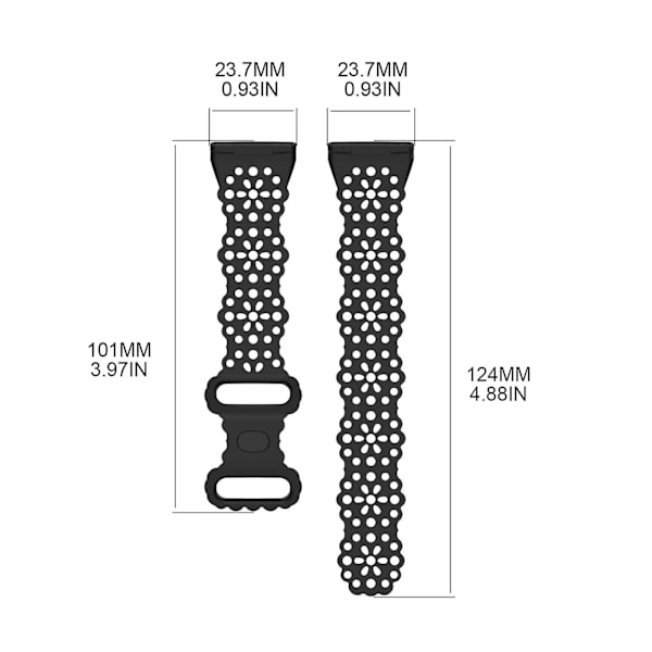 TPU-rem för fitbitversa4 repsäkert armband Svettsäkert hållbart armband Red