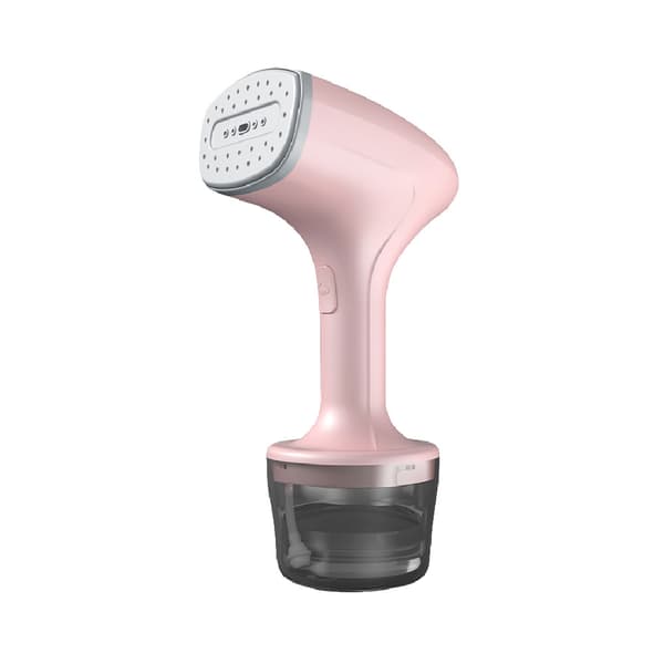 Håndholdt tøjdamper, 260 ml stor kapacitet, fjerner folder (pink)